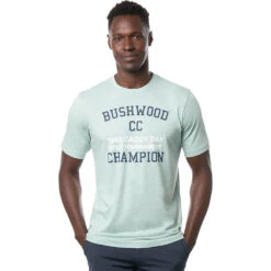 TravisMathew Caddy Day Mens Golf T-Shirt -Travis Mathew Golf 10542 HTHRNEPTUNGRN