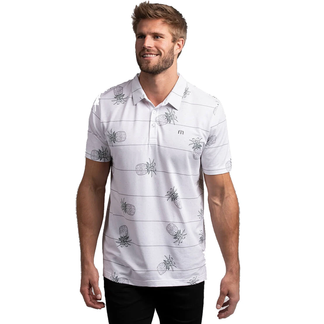 TravisMathew Stacked Deck Mens Golf Polo 3 TravisMathew Stacked Deck Mens Golf Polo