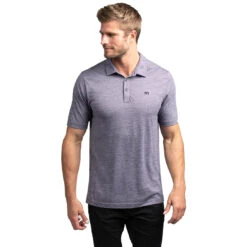 TravisMathew Flying Tortilla Mens Golf Polo -Travis Mathew Golf 11592 PURPLESAGEBLK