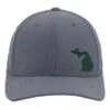 TravisMathew Michigan Outline Mens Hat 2 TravisMathew Michigan Outline Mens Hat -Travis Mathew Golf 11789 GREYGREENLOGO