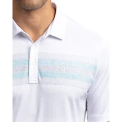 TravisMathew Transcontinental Mens Golf Polo 7 TravisMathew Transcontinental Mens Golf Polo -Travis Mathew Golf 12308 WHITE 2