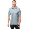 TravisMathew Across The Atlantic Mens Golf Polo -Travis Mathew Golf 17631 HEATHERAEGEAN ec4417ca 6882 40e9 b422 f0a8e98e3d4c