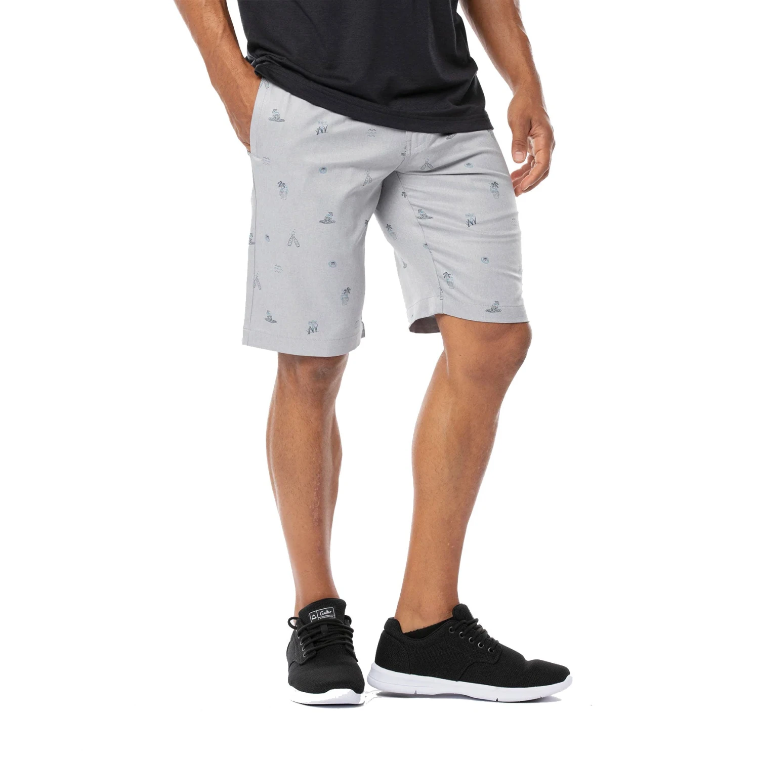 TravisMathew Shipfaced Heather Sleet 10in Mens Golf Shorts 3 TravisMathew Shipfaced Heather Sleet 10in Mens Golf Shorts