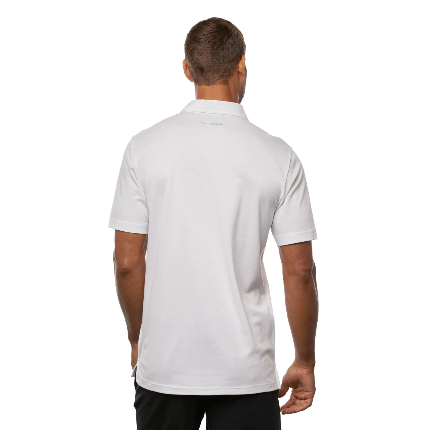 TravisMathew Good Life White Mens Golf Polo 4 TravisMathew Good Life White Mens Golf Polo - Image 2