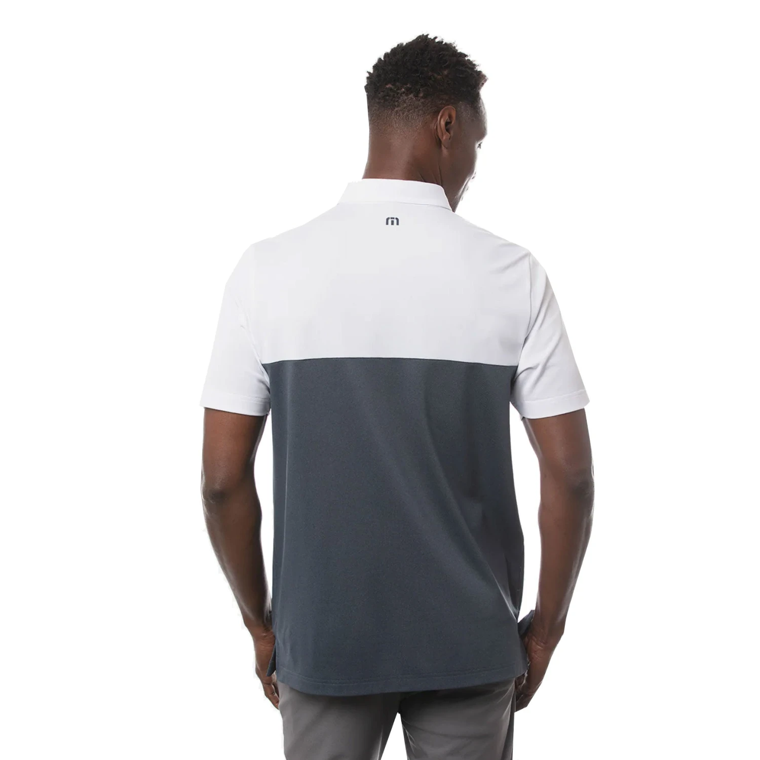 TravisMathew Finally Friday White Mens Golf Polo 4 TravisMathew Finally Friday White Mens Golf Polo - Image 2