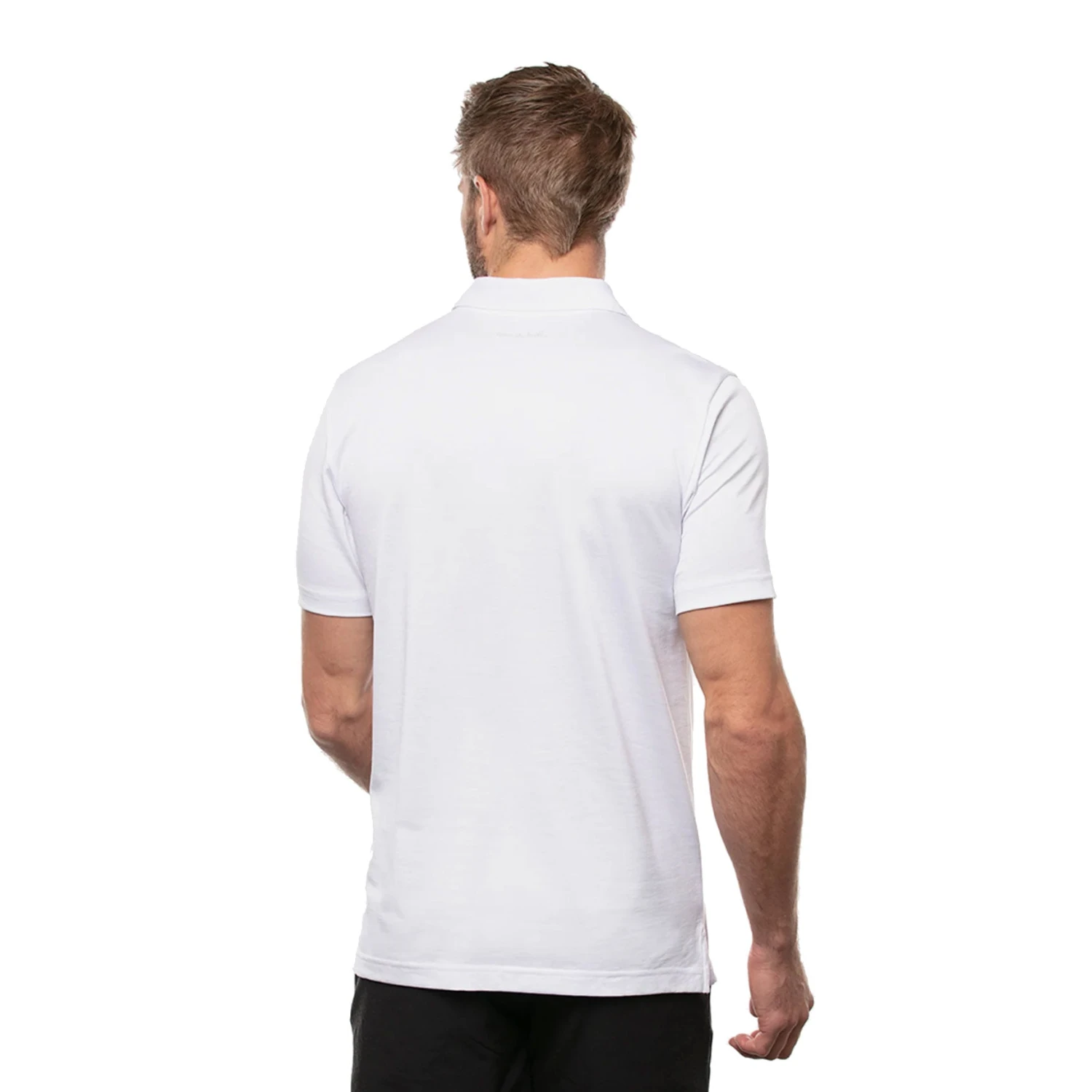 TravisMathew Balmy Breeze White Mens Golf Polo 4 TravisMathew Balmy Breeze White Mens Golf Polo - Image 2