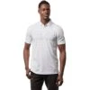 TravisMathew Scenic Route Mens Golf Polo -Travis Mathew Golf 21772 WHITE1WHT 8676a500 9aa3 4f67 af96 2928bcf99dad