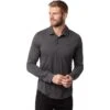 TravisMathew Kickoff Mens Longsleeve Golf Polo -Travis Mathew Golf 21924 HTHRBLACK0HBL 1a00c6d9 e8c5 4124 9121 02803fd30422