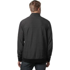 TravisMathew Private Parking Mens Golf Jacket 7 TravisMathew Private Parking Mens Golf Jacket -Travis Mathew Golf 22071 HTHRBLACK0HBL 2