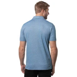 TravisMathew High Spirits Mens Golf Polo 7 TravisMathew High Spirits Mens Golf Polo -Travis Mathew Golf 24463 HTHRBLUE4HBE 2