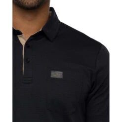 TravisMathew Valetta Black Mens Golf Polo 7 TravisMathew Valetta Black Mens Golf Polo -Travis Mathew Golf 27014 BLACK0BLK 2