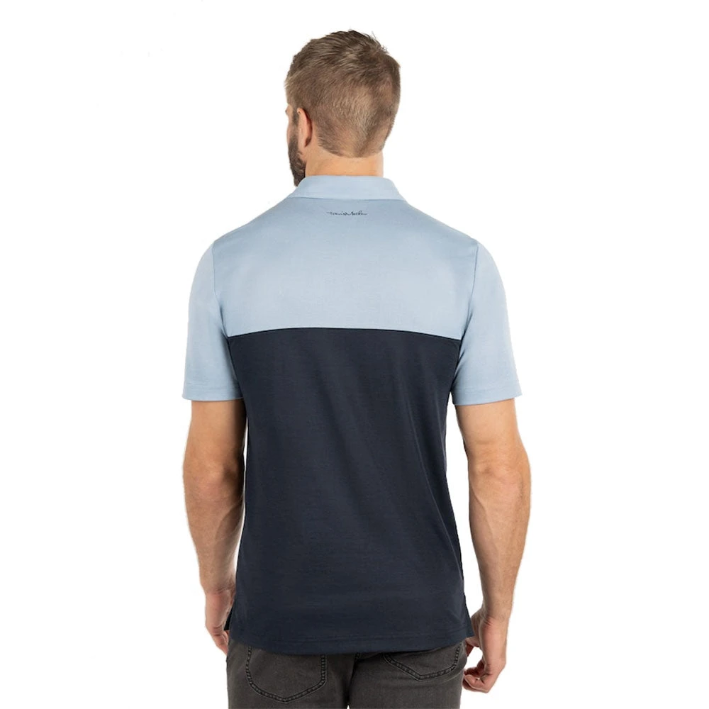 TravisMathew Chock A Block Faded Denim Mens Golf Polo 4 TravisMathew Chock A Block Faded Denim Mens Golf Polo - Image 2