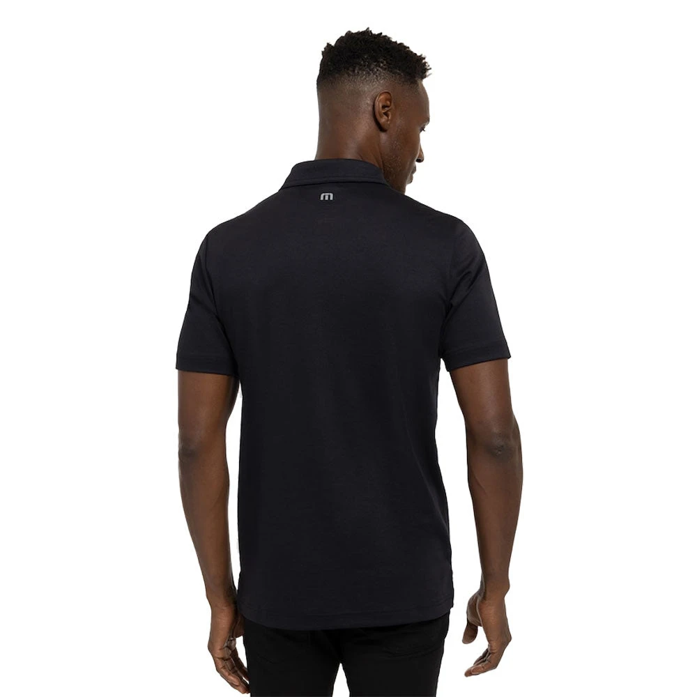 TravisMathew Signal Black Mens Golf Polo 4 TravisMathew Signal Black Mens Golf Polo - Image 2