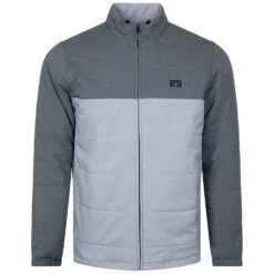 TravisMathew Bite The Bullet Heather Black Mens Golf Jacket