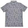TravisMathew Downhill Heather Silver Bullet Mens Golf Polo 1 TravisMathew Downhill Heather Silver Bullet Mens Golf Polo -Travis Mathew Golf 30736 HTHRSILVR5HSB