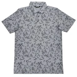 TravisMathew Downhill Heather Silver Bullet Mens Golf Polo