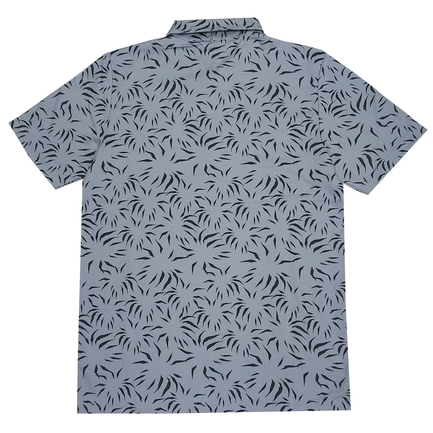 TravisMathew Downhill Heather Silver Bullet Mens Golf Polo 4 TravisMathew Downhill Heather Silver Bullet Mens Golf Polo - Image 2