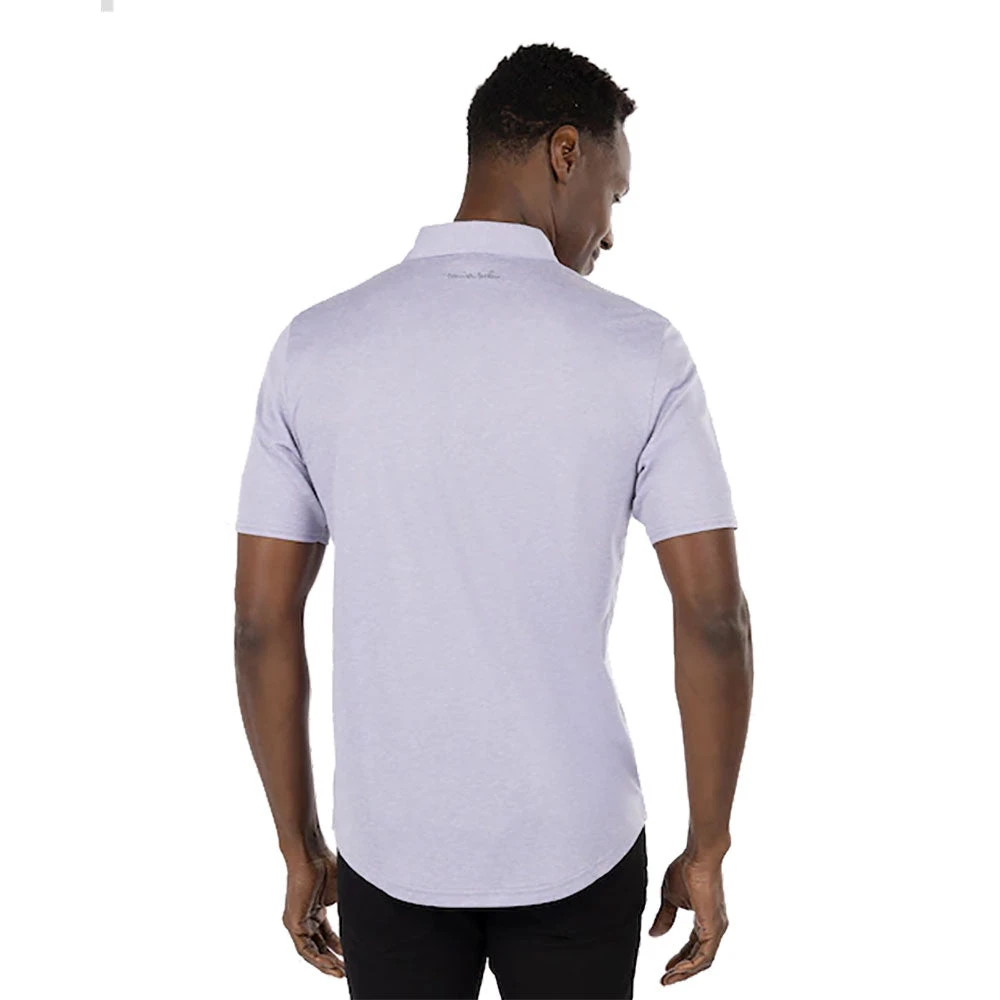 TravisMathew Seven Lakes Heather Silver Bullet Mens Golf Polo 4 TravisMathew Seven Lakes Heather Silver Bullet Mens Golf Polo - Image 2