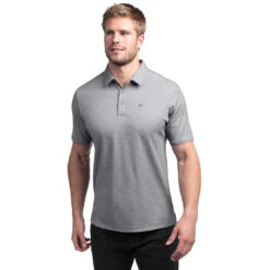 TravisMathew Classy Mens Golf Polo -Travis Mathew Golf CLASSY HEATHERGREY