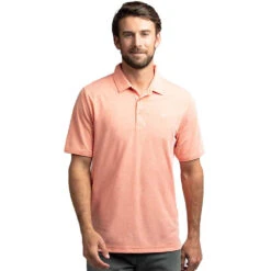 TravisMathew Classy Mens Golf Polo -Travis Mathew Golf CLASSY HTHRPERSIMMON b852fea8 192a 4712 892d 379ffdcd3688