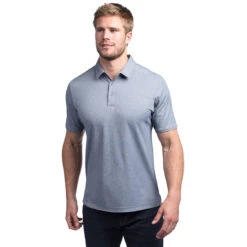 TravisMathew Classy Mens Golf Polo -Travis Mathew Golf CLASSY HTHVINTINDIGO