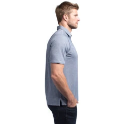 TravisMathew Classy Mens Golf Polo -Travis Mathew Golf CLASSY HTHVINTINDIGO 1