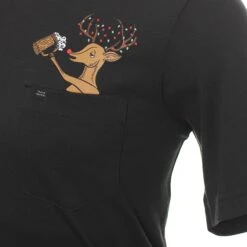 TravisMathew King Rudolph Tee Shirt -Travis Mathew Golf TravisMathew King Rudolph Tee Shirt 1MT394 Black 3