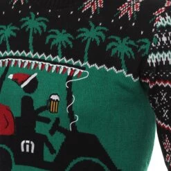 TravisMathew Seasons Greeting Crew Neck Sweater -Travis Mathew Golf TravisMathew Seasons Greetings Crew Neck Sweater 1MT431 Black 3