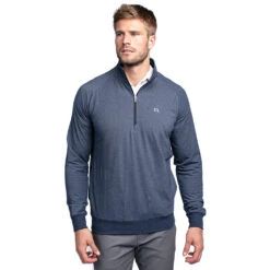 TravisMathew Zachary Mens Golf 1/2 Zip -Travis Mathew Golf ZACHARY HTHBLUENIGHTS