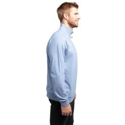 TravisMathew Zachary Mens Golf 1/2 Zip -Travis Mathew Golf ZACHARY HTHLIGHTBLUE 1