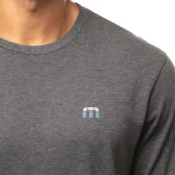 TravisMathew Yesterdays Outfit Golf T-Shirt 2021 -Travis Mathew Golf ann1257 heather gray pinstripe 4 00173.1618039649