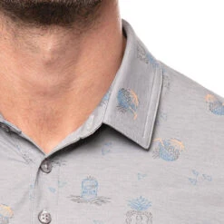 TravisMathew Bricktown Golf Polo 2021 9 TravisMathew Bricktown Golf Polo 2021 -Travis Mathew Golf ann1275 heather quiet shade 4 47916.1622688971