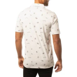 TravisMathew Stolen Time Golf Polo 2021 -Travis Mathew Golf ann2586 heather white 3 03044.1636617789