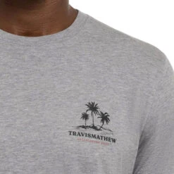 TravisMathew Sit And Go Golf Shirt 2022 -Travis Mathew Golf ann3497 heather gray 3 31210.1667539193