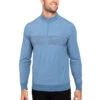 TravisMathew Splash Of Color Golf Pullover 2023 -Travis Mathew Golf ann4047 heather mid blue 1 12553.1677806790