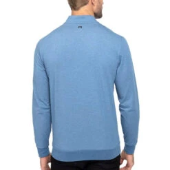 TravisMathew Splash Of Color Golf Pullover 2023 -Travis Mathew Golf ann4047 heather mid blue 3 22837.1677806860