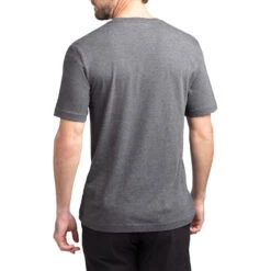 TravisMathew Spaulding Golf T-shirt 2019 -Travis Mathew Golf car0983 heather gray pinstripe 3 04112.1578990015