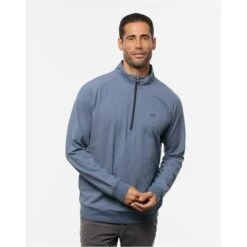 Men TravisMathew Zachary ½ Zip Outerwear -Travis Mathew Golf travismathew zachary zip outerwear 5